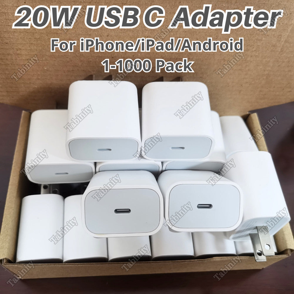 USB C Fast Charger Cube 20W PD Adapter for iPhone 16/16Pro Max/16Plus/15/14 Lot
