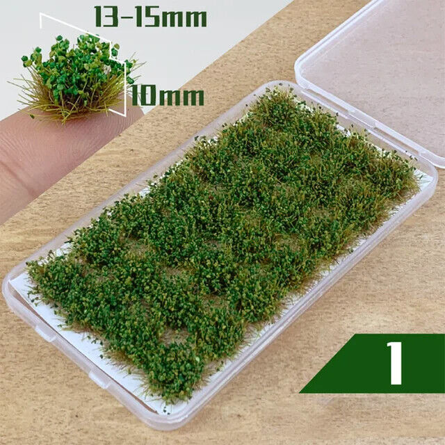 Artificial Grass 28Pcs Self-Adhesives Static Tufts Miniature Scenery Wildflowers