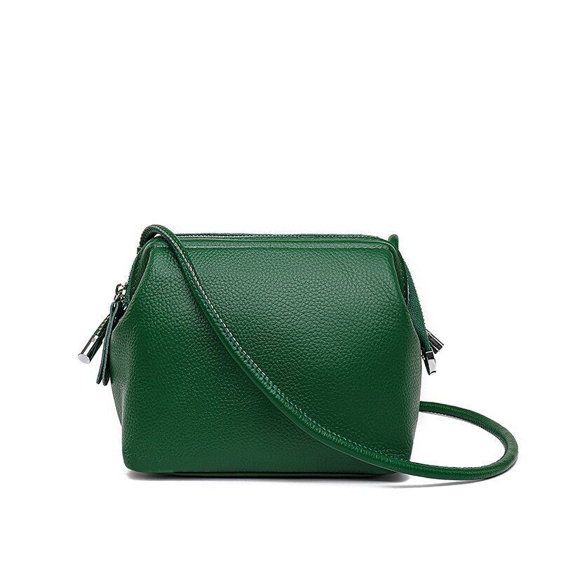 Leather Handbag High Quality Soft Cowhide Shoulder Bag Luxury Messenger Bags 1PC