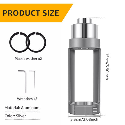 Aluminium Square Hole Drill Bit Adapter Accessory Professional Woodworking Tool
