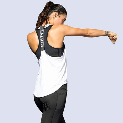 Gym Tops – Women’s Backless Quick-Dry Yoga Tank