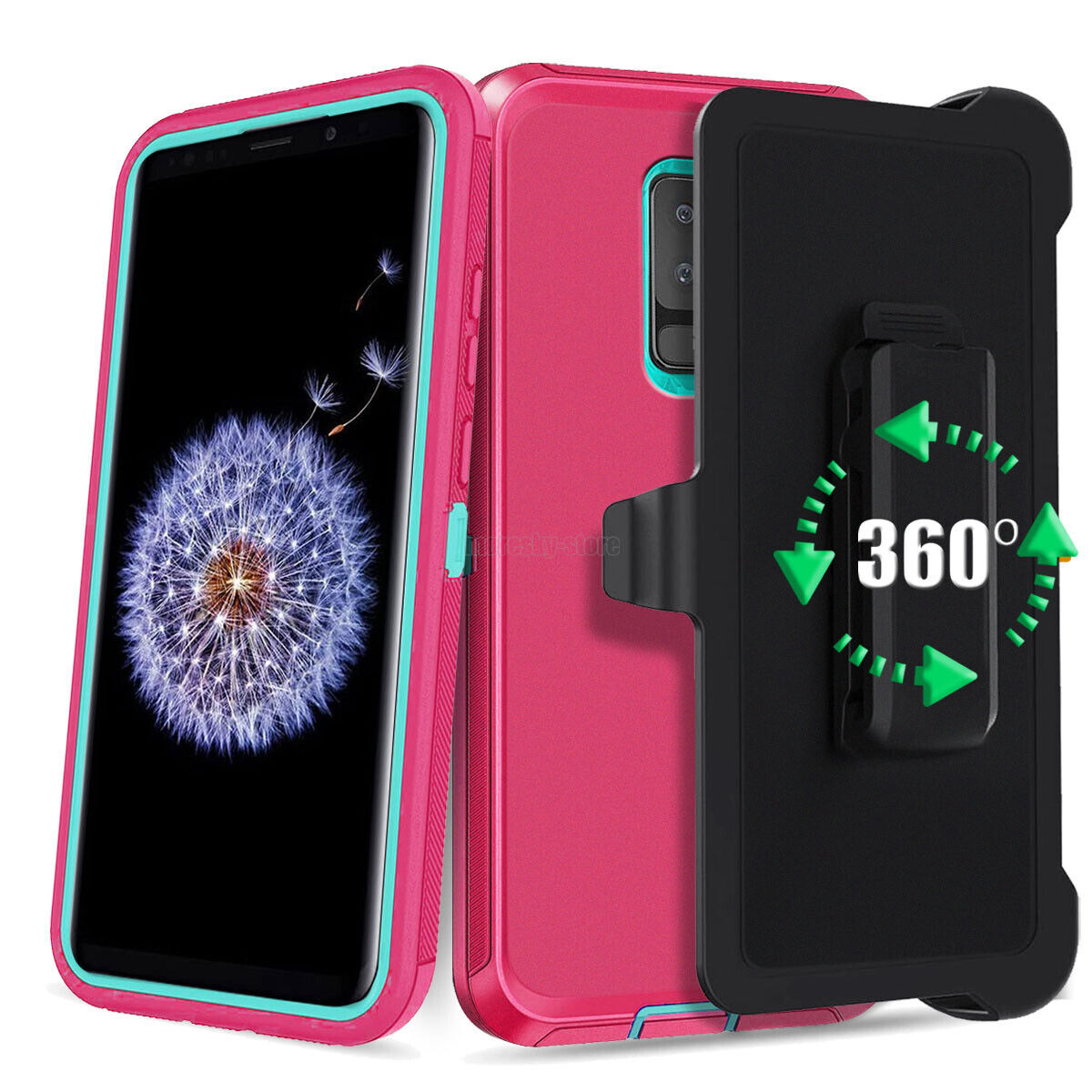 For Samsung Galaxy S9 /S9 PLUS Belt Holster Case Hard Shockproof Cover Accessory