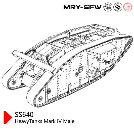 SSMODEL SS35640 1/35 Military Model Kit Great Britain HeavyTanks Mark IV Male