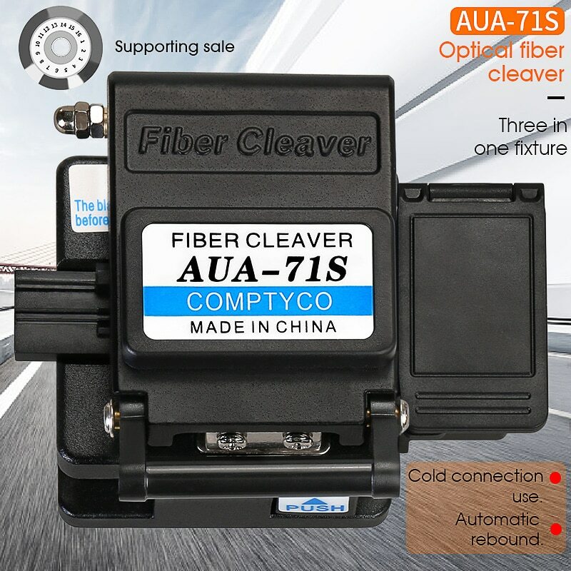 AUA-71S FTTH Cable Fiber Optic Cutting Knife Tool Cutter Three-in-one Clamp Slot