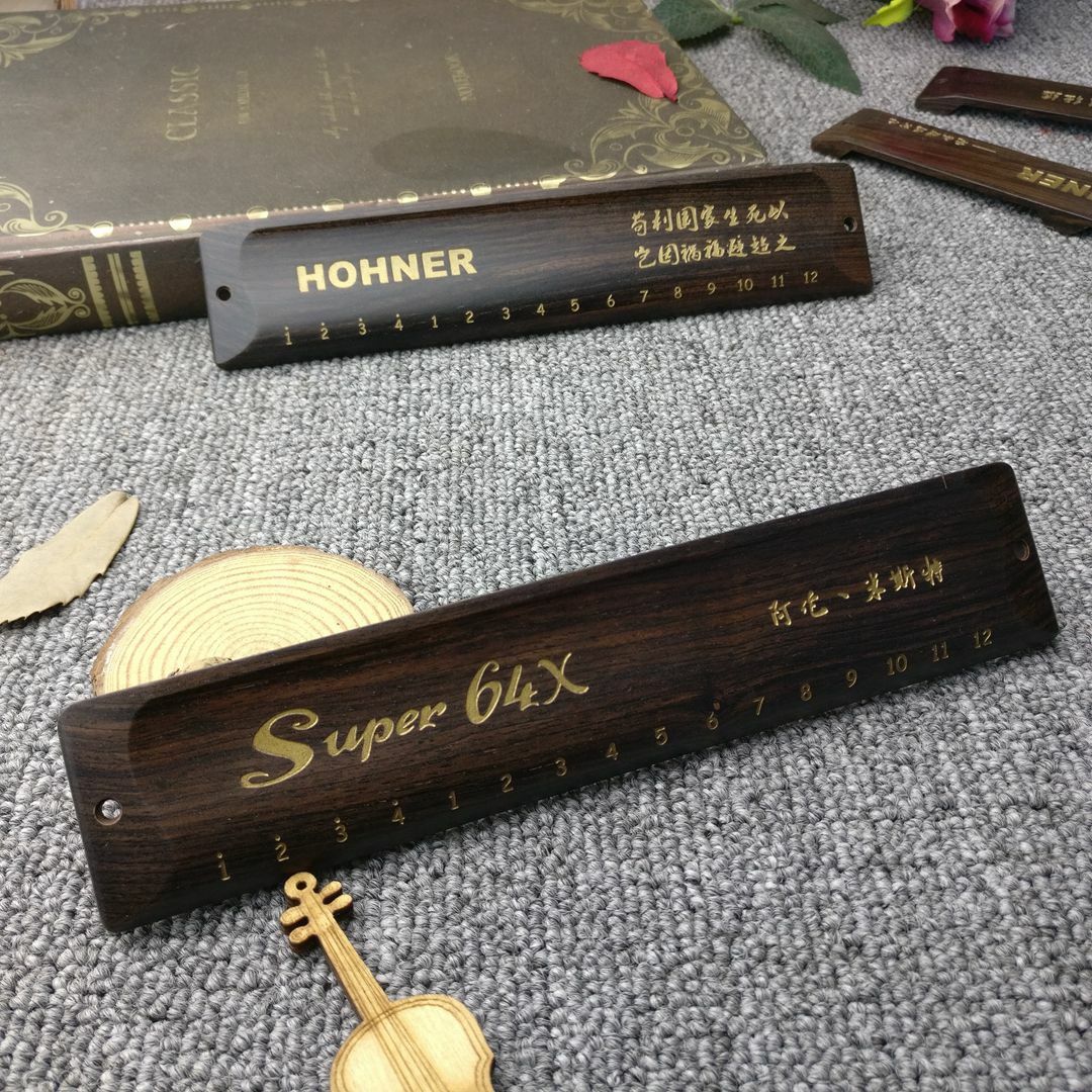 Handmade Sandalwood Cover Plate for Suzuki SCX48 DIY Harmonica
