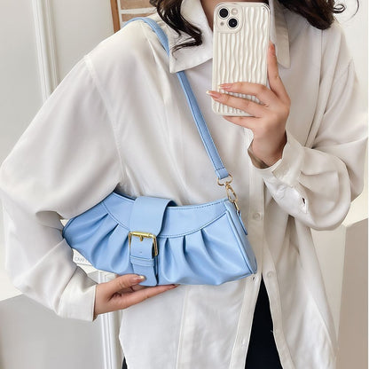 Handbags Retro Synthetic Leather Shoulder Underarm Bag 32x13x6 Cm Strap 61Cm 1PC