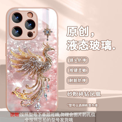 Phoenix Premium Glass Shockproof Case for iPhone 17 Pro Max / 16 / 15 / 14