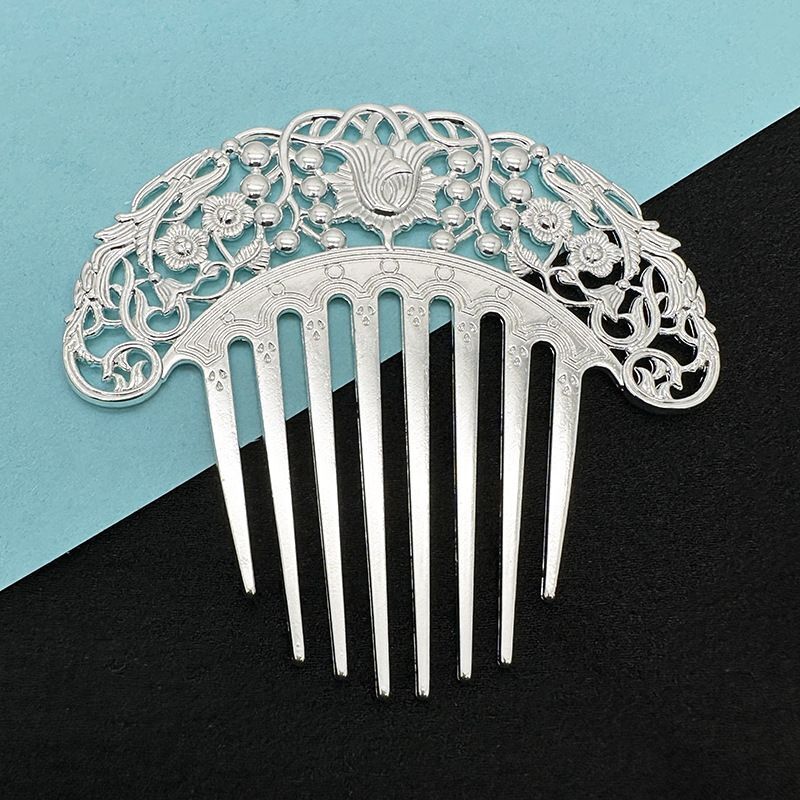 Women Hair Accessories Metal Combs Chinese Hairpins Retro Hollow Hanfu Ornaments