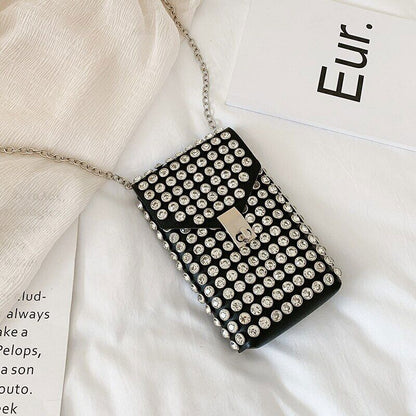 Diamonds Mini Bags Women Mobile Phone Bag Crossbody Bag Coin Ladies Wallet