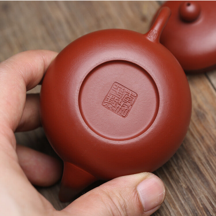 True Yixing Zisha Dahongpao Clay Marked Tea Pot Pear Shaped Pot Of Tea Small New