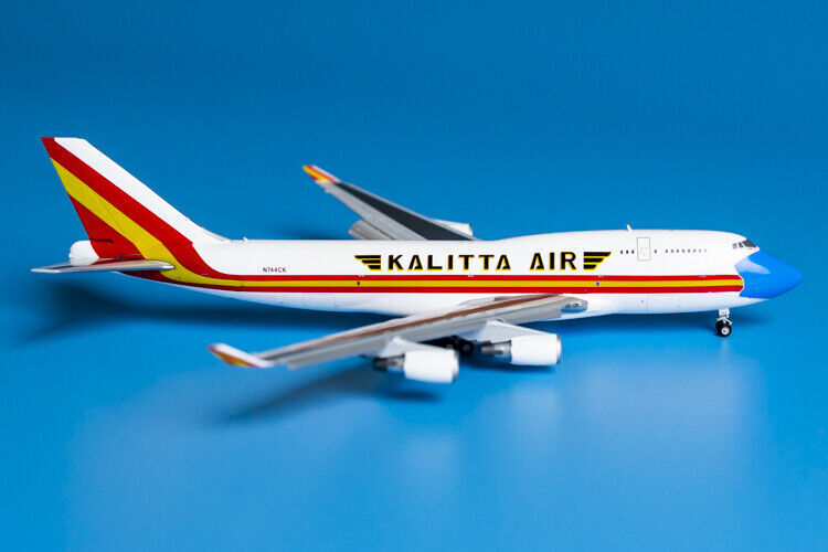 1:400 GeminiJets Kalitta Air BOEING 747-400 Airfreighter Flap Down Diecast Model
