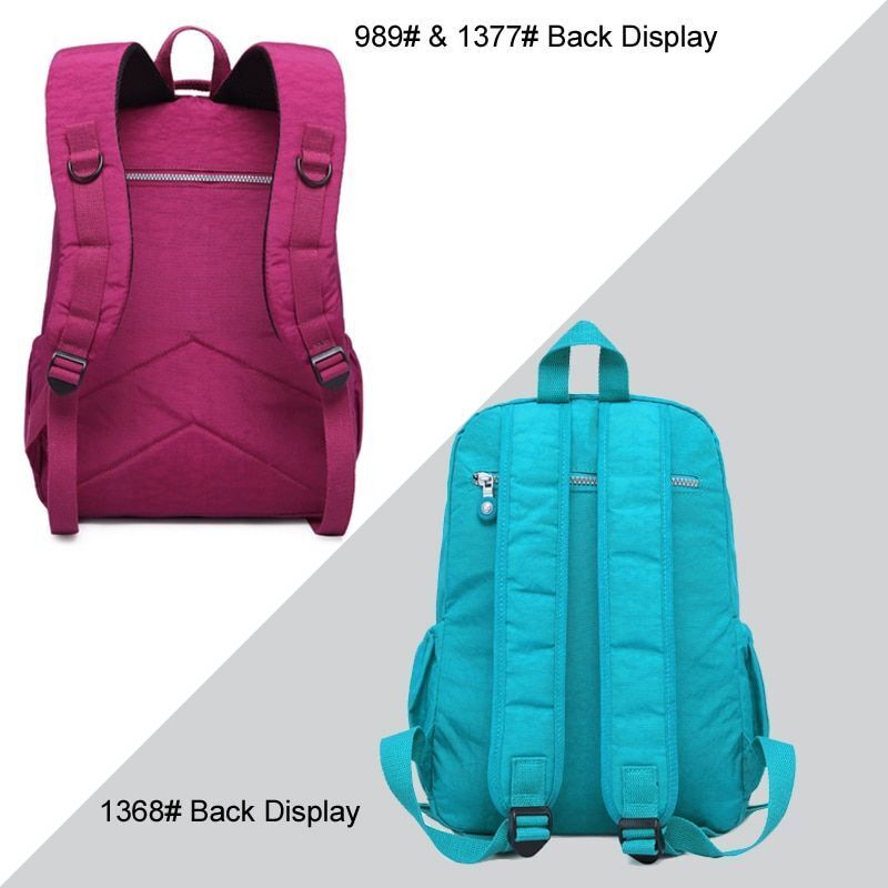 School Backpack Mochila Bag Nylon Waterproof Laptop Purse 33*16*47 CM Polyester