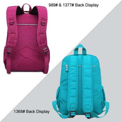 School Backpack Mochila Bag Nylon Waterproof Laptop Purse 33*16*47 CM Polyester