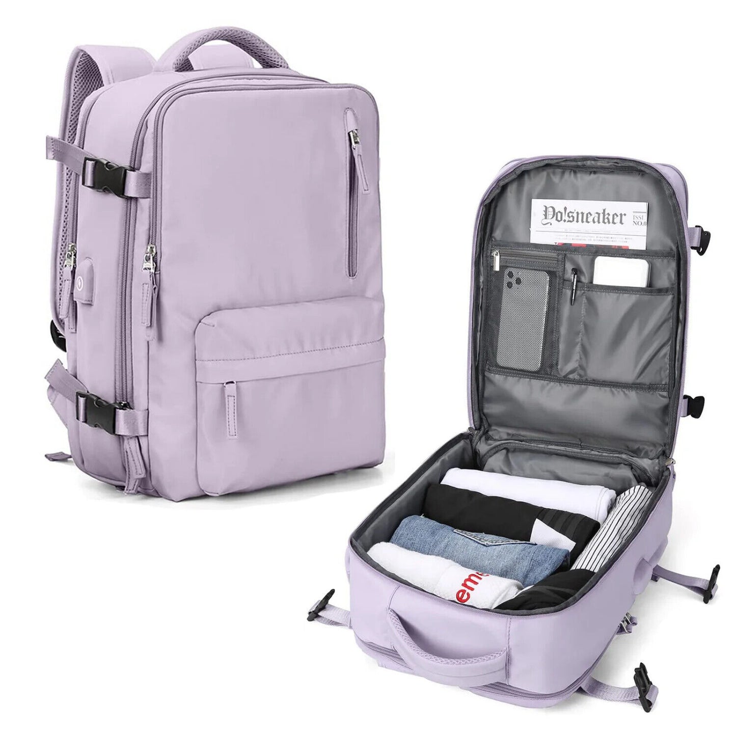 Lightweight Travel Backpack Bags Women's Multifunctional Charging Woman Luggage