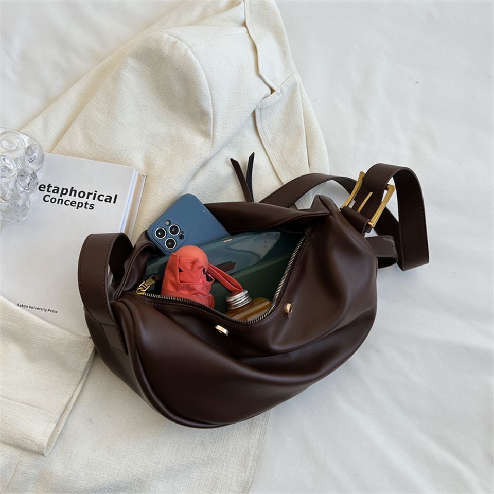 Crossbody Bags Luxury Handbags Solid Soft Shoulder Bags Travel Hobos Vintage 1PC