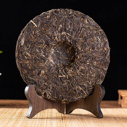 357g Yunnan Raw Pu-erh Tea Cake Yiwu Tongqing River Big Tree Puerh Tea Green Tea