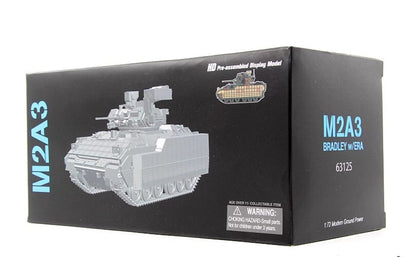 1Pcs 1:72 US M2A3 BUSKIII Bradley Infantry Fighting Vehicle Model Collection Box