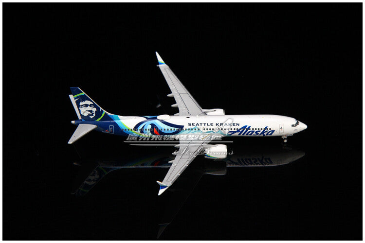 1:400 GeminiJets Alaska BOEING B737 MAX 9 Airplane Diecast Plane Aircraft Model
