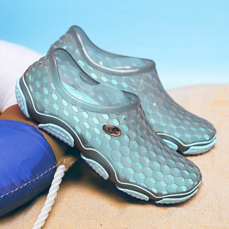 Beach shoes Outdoor River Walking Hollow out Jelly Garden Travel Comfortable PVC