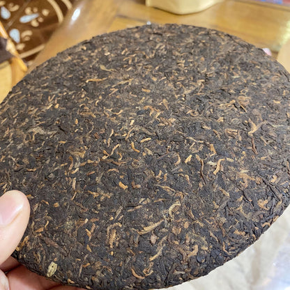 Aged Puerh Tea Old Tree Tea Leaves Fermented Pressed Puerh Ripe Tea Cake 357g