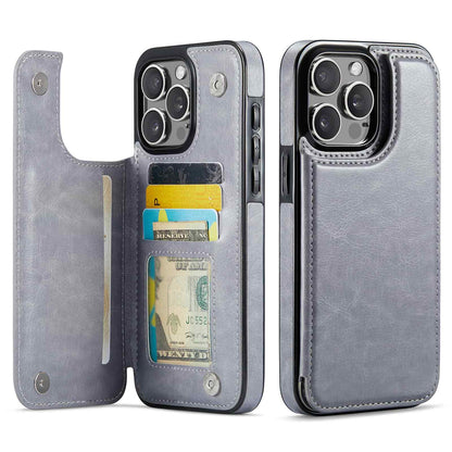 Magnetic Wallet Case for iPhone 16 15 14 13 12 Pro Max SE 2022 8 7 Card Slots
