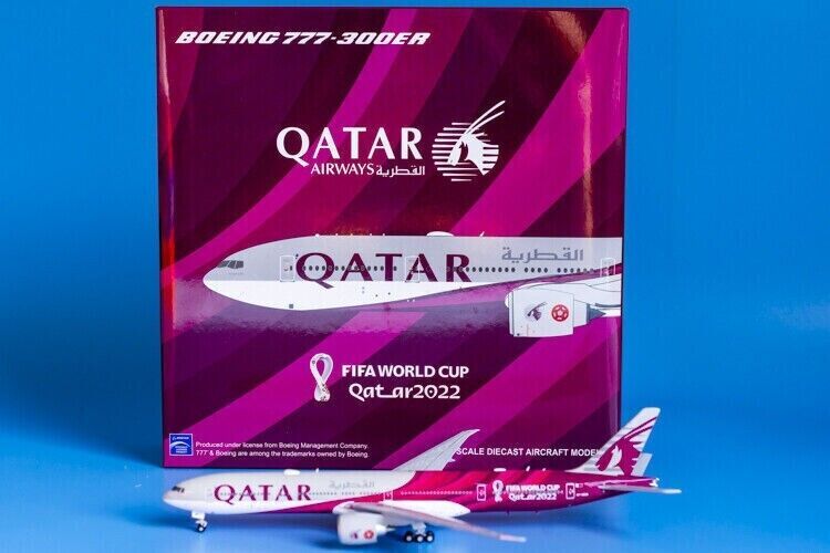 1:400 JC Wings QATAR BOEING 777-300ER Passenger Airplane Diecast Aircraft Model