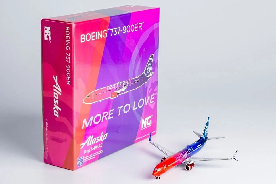 1:400 NG Model Alaska BOEING 737-900ER Passenger Airplane Diecast Aircraft Model