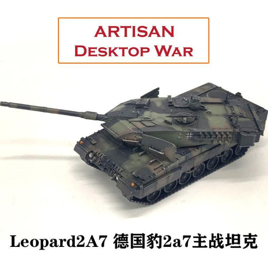 1/72 German Leopard 2A7 Main Battle Tank Model Tricolor Camouflage Coating