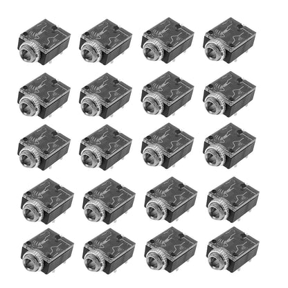 3.5mm Audio Jack Socket PCB Panel Mount For Headphone PCB Mount Stereo Jack