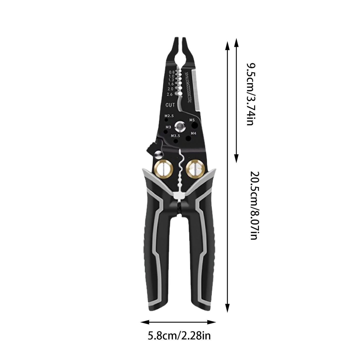 Durable Multipurpose Electrical Wire Stripping Crimper Pliers Wire Cutter