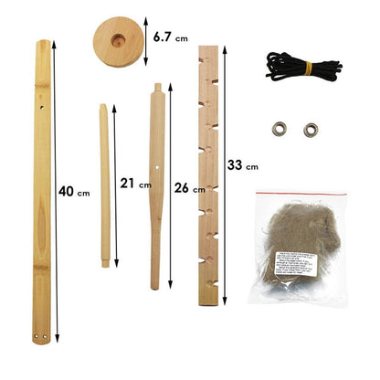 Outdoor Primitive Fire Starter Tool Wood Bow Drill Survival Friction Kit Study