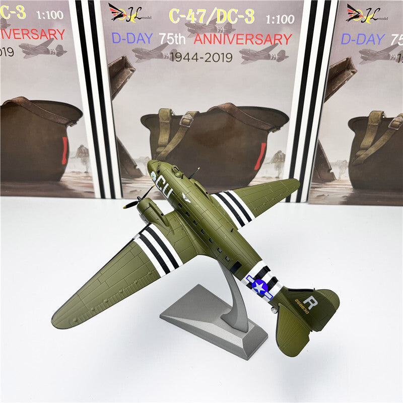 WWII USA C-47 CU 1/100 diecast plane model aircraft