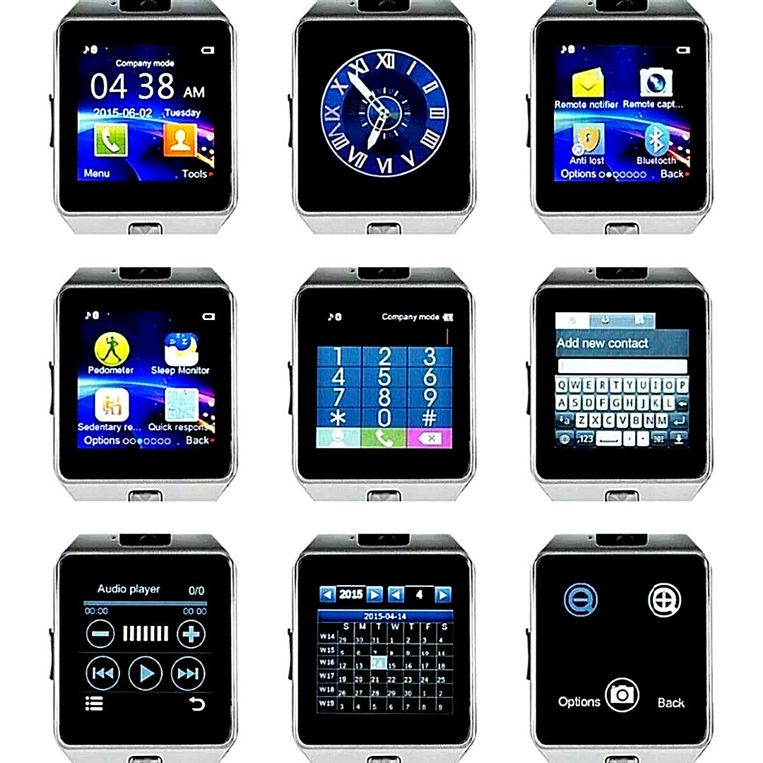 Reloj Inteligente Bluetooth&Sim para Android Smart Watch Universal Dual DZ09