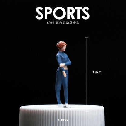1/64 Figure Model Sexy Girl Model Boy Model City Street Mini Scene Doll