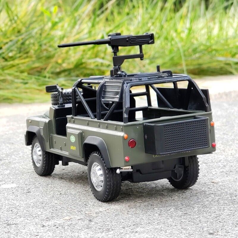 1:32 Land Rover Defender Reconnaissance Diecast Model Car Military Vehicle Toy