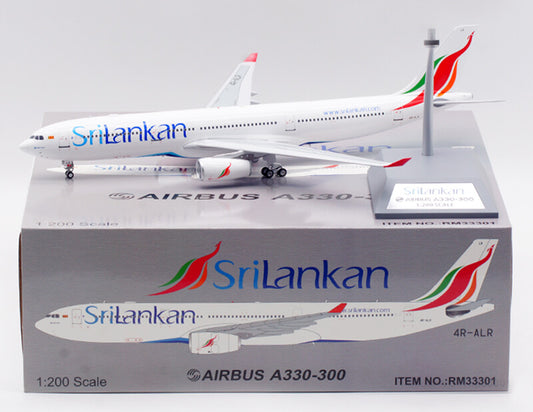 1:200 32CM Retro Models SriLankan AIRBUS A330-300 Airplane Diecast Plane Model