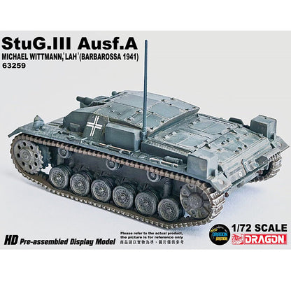 1/72 German Sturmgesch ü tz III A-type Tank Model Weitmann Barbarossa