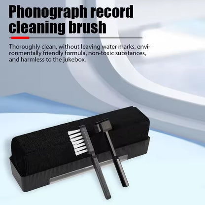 3in1 Vinyl Record Cleaning Brush Set Stylus Velvet Anti-static Cleaner Tool Lot