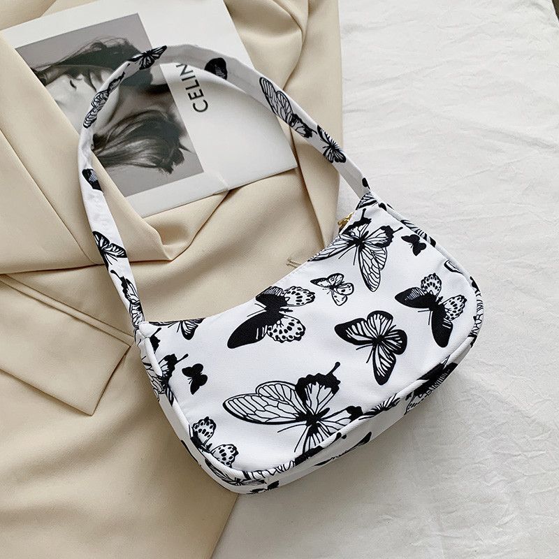 Handbag Canvas Underarm Shoulder Bags Totes Purse Pouch 23*13*7.5 CM 5 Colors