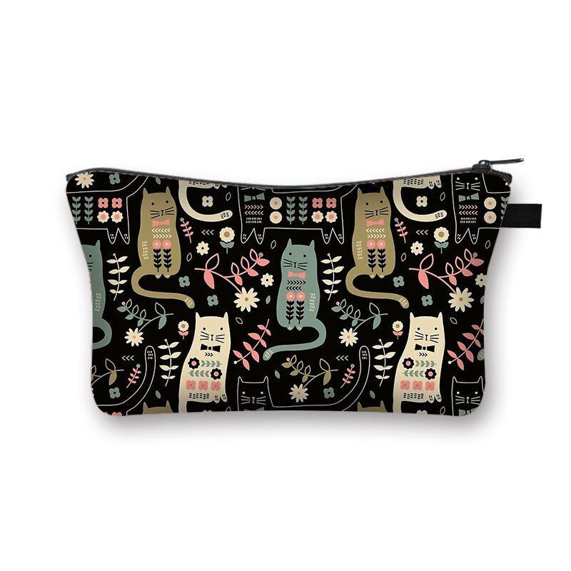 Cosmetic Bag Cartoon Toiletries Purse Small Clutch Makeup Handbag 13*15*21CM 1PC