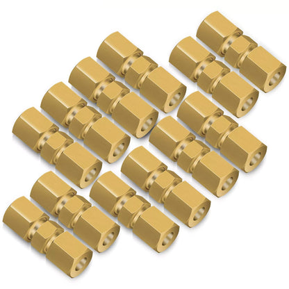 Straight Brake Line Compression Fitting Union Fits 3/16in or 4.75mm tubes