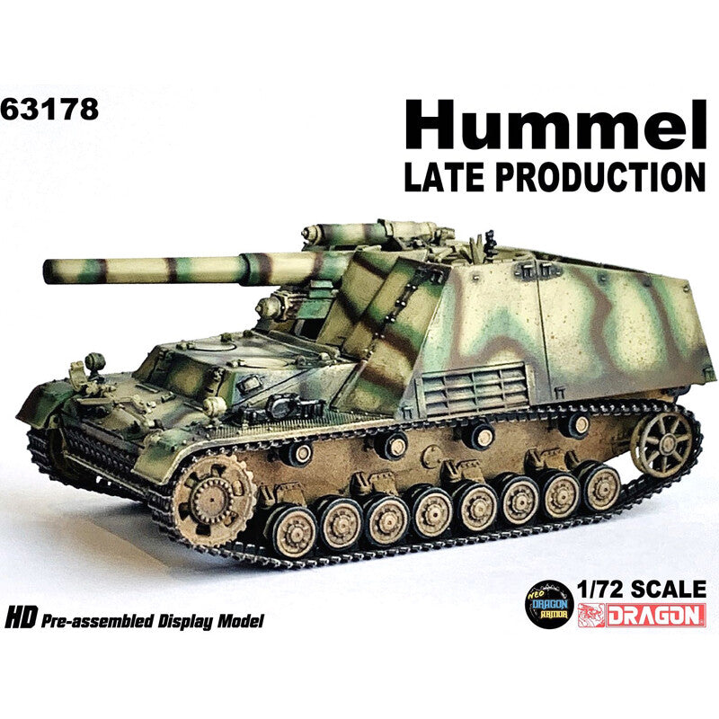 1:72 DRAGON Hummel, Sd.Kfz.165 Self propelled Howitzer Diecast PVC Armor Model