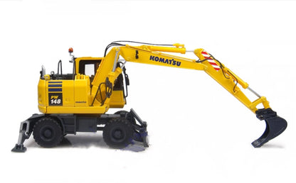 1:50 PW148-10 Multifunction Wheeled Excavator Construction Machine Diecast Model