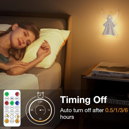 Night Lights Motion Sensor,Rechargeable LED Light with Remote,18 Colors Dimmable