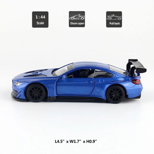 1:44 BMW M6 GT3 Racing Car Diecast Model Car Toy Vehicle for Boys Kids Gifts