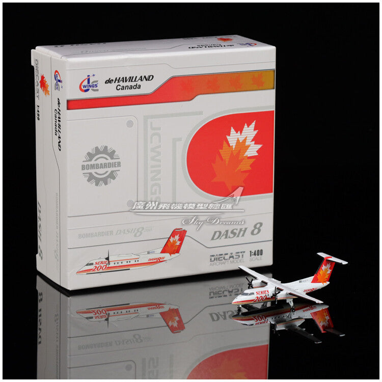 1:400 JC Wings Air Canada Plane Bombardier Dash 8-200 Diecast Aircraft Model
