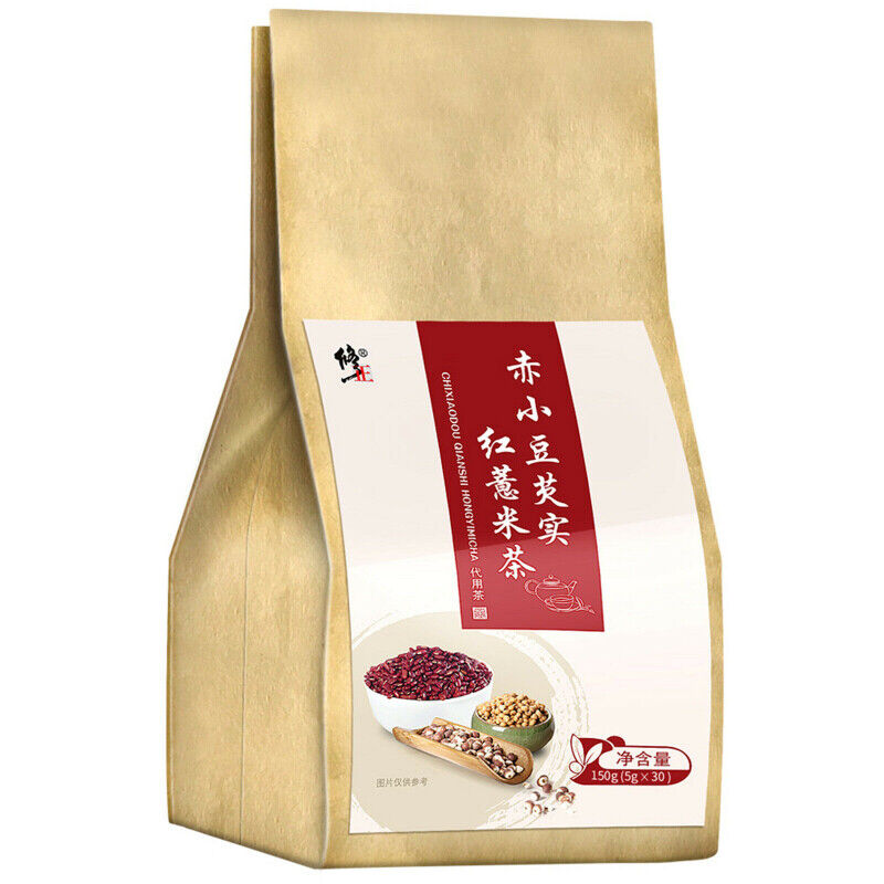 5g*30 Bags Hongdou Yimi Qianshi Chixiaodou Barley Red Beans Herbal Tea