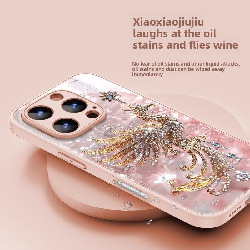 Phoenix Premium Glass Shockproof Case for iPhone 17 Pro Max / 16 / 15 / 14