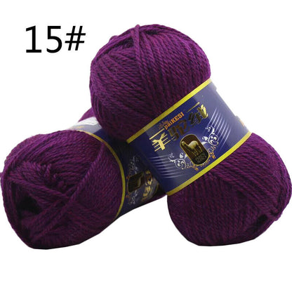 Hot Sale 100g Camel Velvet Thick Yarn Cashmere Hand Knitting Crochet Crafts Yarn