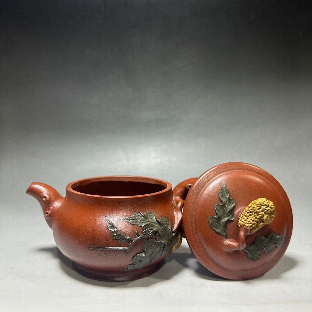 Chinese Yixing Zisha Clay Handmade Exquisite Teapot （佛手 底款：汪寅仙）